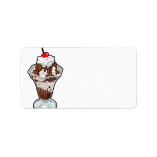 Étiquette Parfait de crème glacée