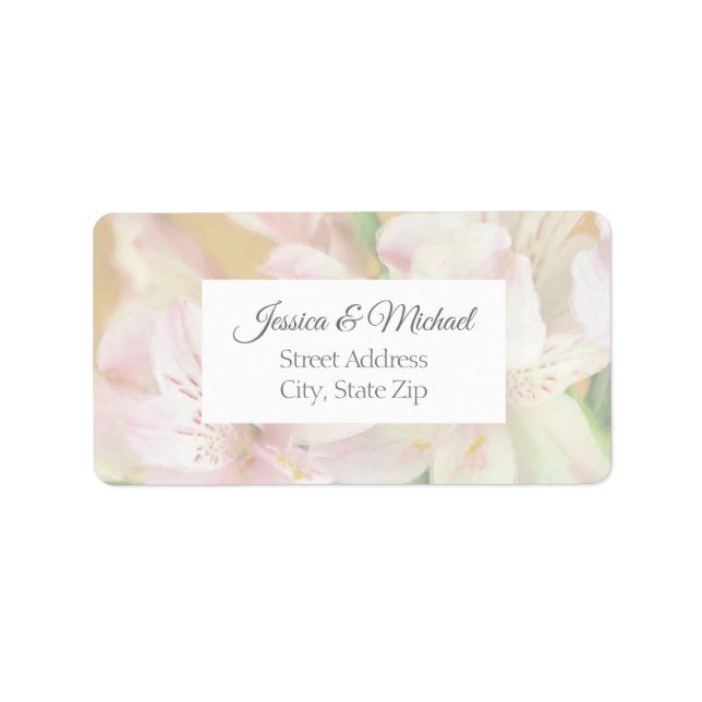 Étiquette Peinture Alstromeria douce (Devant)