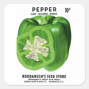 Étiquette Pepper Seed Packet
