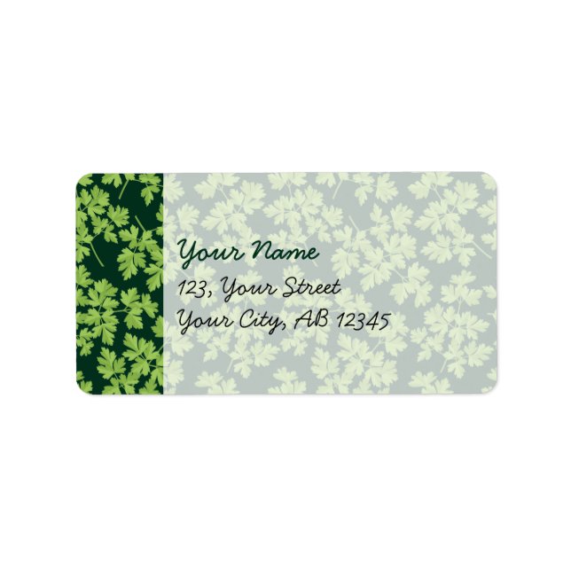 Étiquette Persil (Devant)