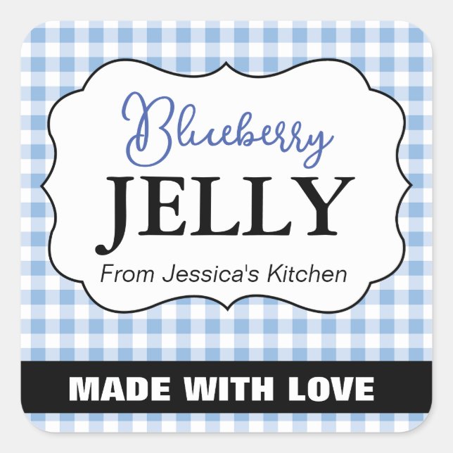 Étiquette personnalisable cuite avec amour HM003_1 (Devant)