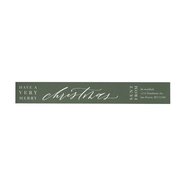 Étiquette personnalisable d'enveloppe de Noël de (Individuel)