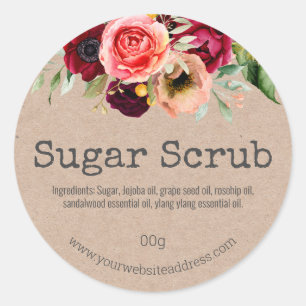 Étiquette Personnalisable Pour Le Scrub À Sucre Fa