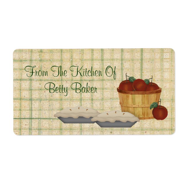 Étiquette personnalisé à secteurs Apple (Devant)