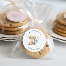 Étiquette personnalisé Cuit avec amour