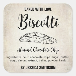 Étiquette personnalisée Biscotti fait maison BIS00
