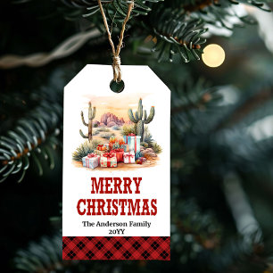 Étiquette personnalisée de Noël rustique Yuletide