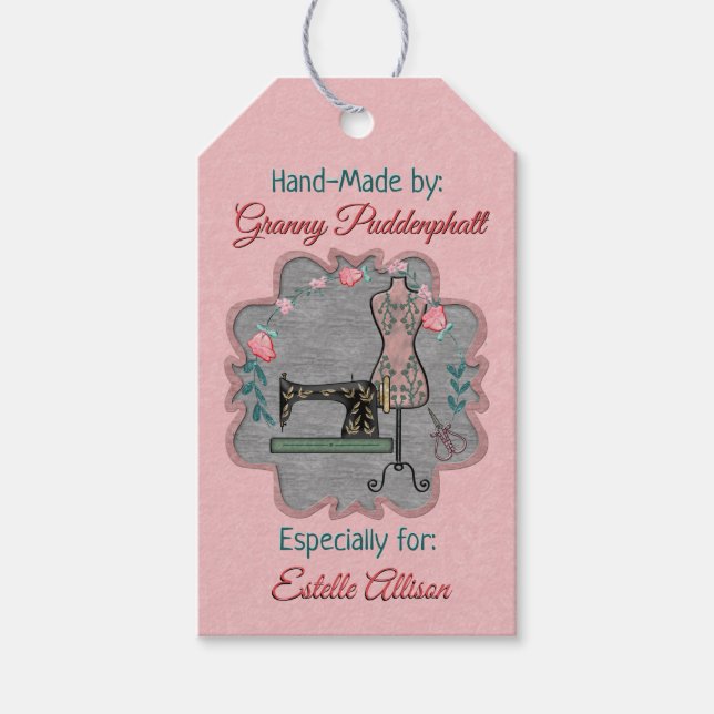 Étiquette personnalisée pour artisans faite à la m (Devant)