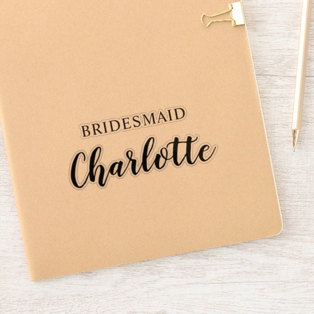 Étiquette personnalisée Vinyl Decal (Carnet)