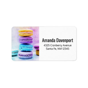 Étiquette Photo of Colorful Macarons