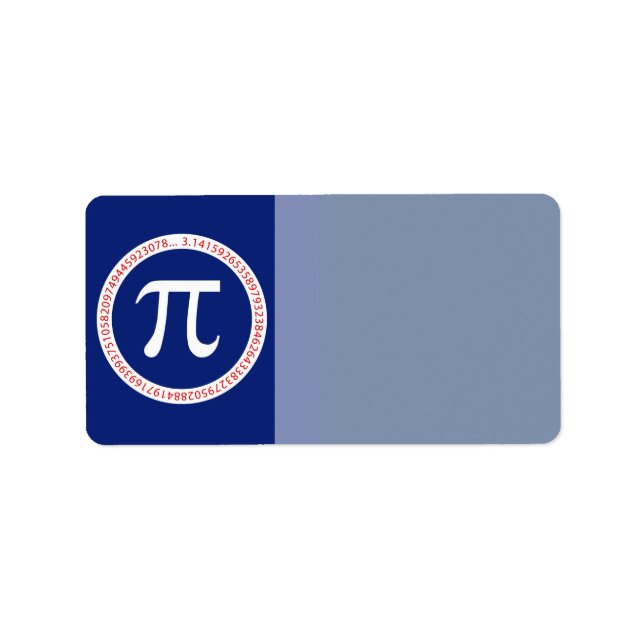 Étiquette Pi Ring sur le bleu marine (Devant)