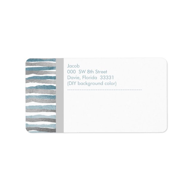 Étiquette PixDezines faux argent+bandes de papier bleu (Devant)