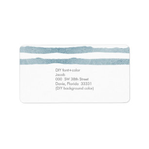 Étiquette PixDezines faux bleu glace foil bandes