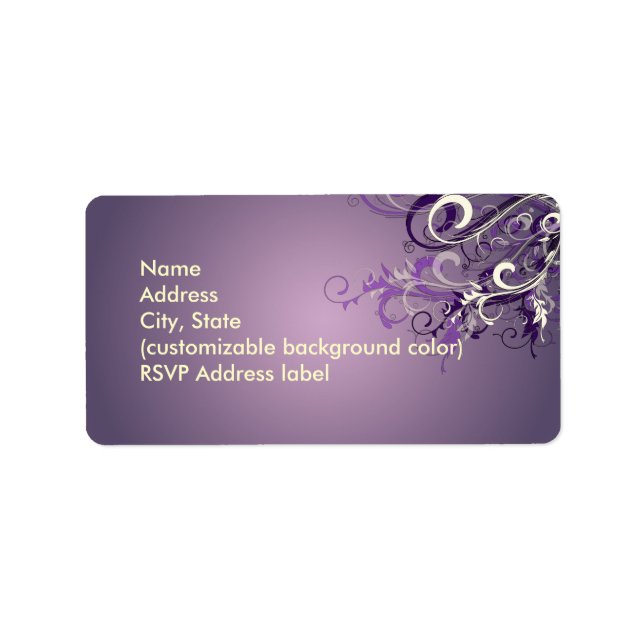 Étiquette PixDezines Plum Vanilla (Devant)