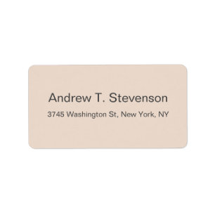 Étiquette Plain Simple Elegant Modern Minimalist