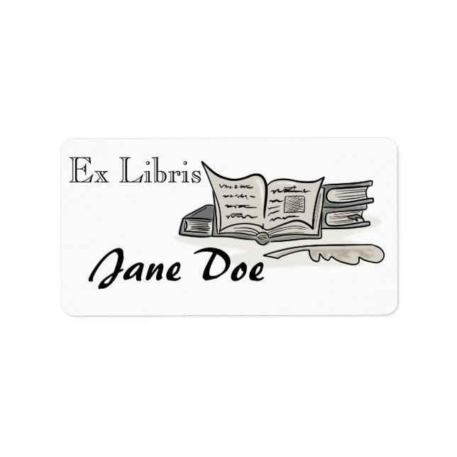 Étiquette Plaque classique (Devant)