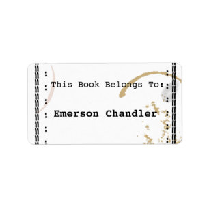 Étiquette Plaque modifiable de la machine à écrire Art