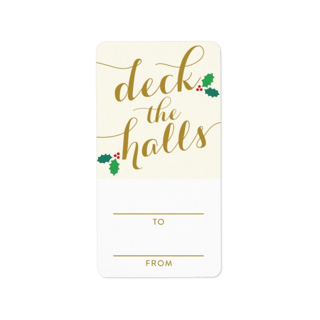 ÉTIQUETTE PLAQUER LES HALLES | CADEAUX DE VACANCES (Devant)