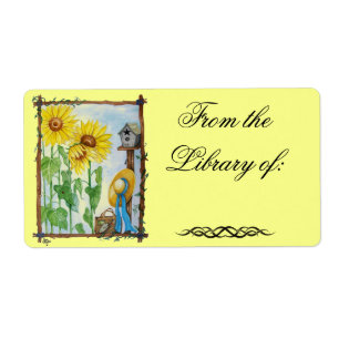 Étiquette Plate-forme du livre du jardin de tourne