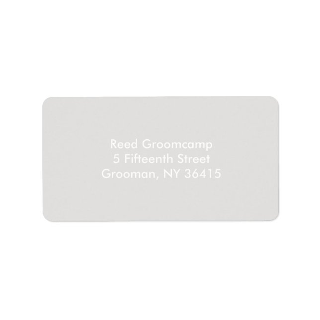 Étiquette Platine (Devant)