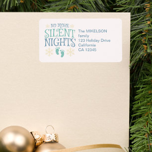 Étiquette Plus de nuits silencieuses Grossesse de Noël