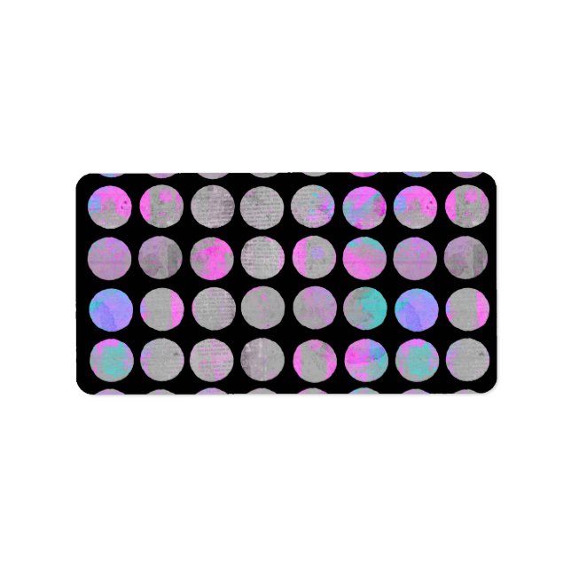 Étiquette Points élégants (Devant)