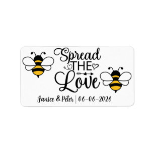Étiquette Pots de confiture Mariage Favors Spread the Love