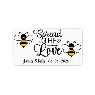 Étiquette Pots de confiture Mariage Favors Spread the Love