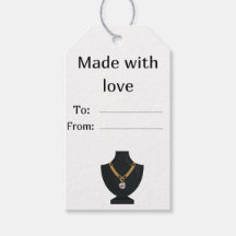 Étiquette pour bijoux. Étiquette bijouterie