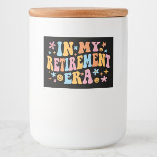 Étiquette Pour Bocaux À l'ère de ma retraite, je