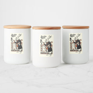 Étiquette Pour Bocaux Alice White Rabbit Classic Wonderland