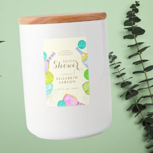 Étiquette Pour Bocaux Amoureux de sport Aquarelle Thème de mariage Pick