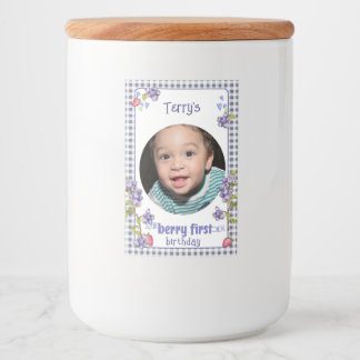 Étiquette Pour Bocaux Anniversaire de Berry First Boy