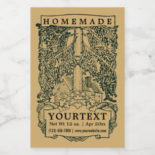 Étiquette Pour Bocaux Arts vintages Et Artisanat Style Maison