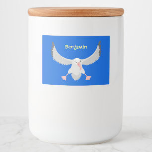 Étiquette Pour Bocaux Bande dessinée de l'oiseau mûre albatros