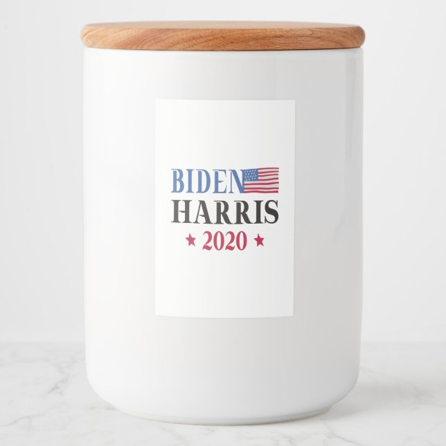 Étiquette Pour Bocaux Biden Harris 2020 (Devant)