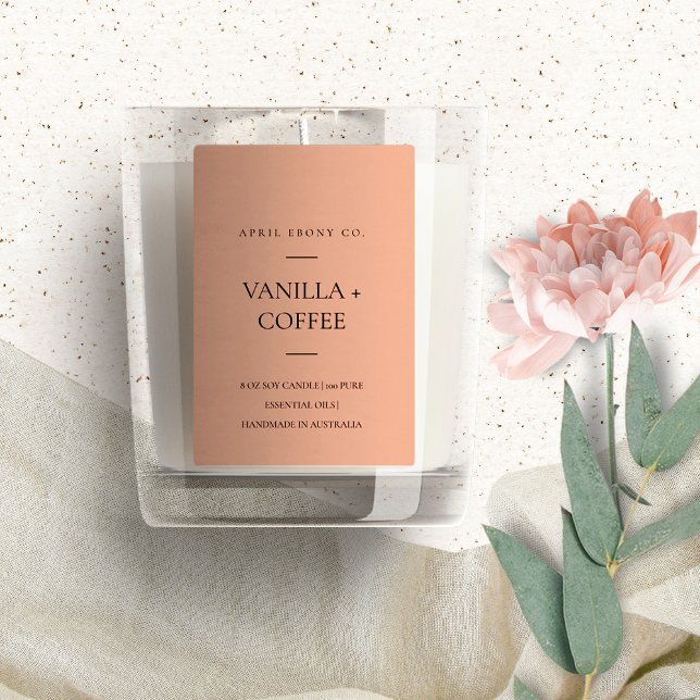 ÉTIQUETTE POUR BOCAUX BOUGILE MODERNE MINIMALE ROUGE ROUGE CHIC SIMPLE (Créateur téléchargé)