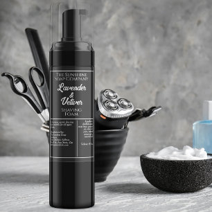 Étiquette Pour Bocaux Bouteille de cosmétique noir et blanc imperméable