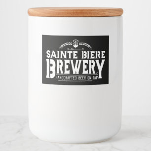 Étiquette Pour Bocaux Brasserie St Biere Brasserie Pub Logo