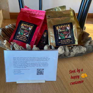 Étiquette Pour Bocaux Café hawaïen