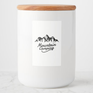 Étiquette Pour Bocaux Camping de montagne