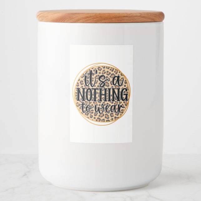 Étiquette Pour Bocaux C'est rien à porter (Devant)