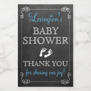 Étiquette Pour Bocaux Chalkboard Look Garçon Baby shower Invité Favorise