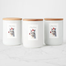 Chapeau de Père Noël à texte personnalisé en aquar
