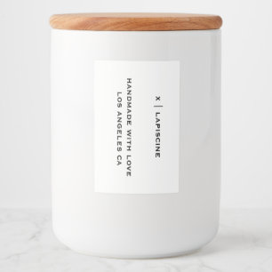 Étiquette Pour Bocaux Chic cool épuré minimaliste simple étourdissante b