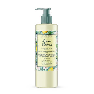 Étiquette Pour Bocaux Citrons et fleurs blanches imperméables cosmétique