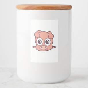 Étiquette Pour Bocaux Clipart mignon de porc