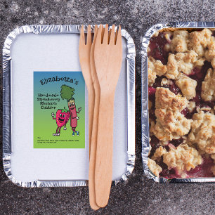 Étiquette Pour Bocaux Cobbler à tarte à la confiture de pals de fraises