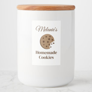 Étiquette Pour Bocaux Cochets chocolat maison biscuits sur mesure étique