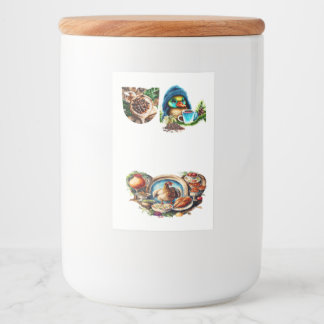 Étiquette Pour Bocaux Conception Quirky Coffee Lover Duck